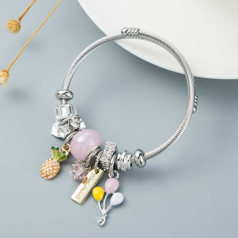 Evil Eye Love Bracelet | Evil Eye Bracelet | WHITE PEARL