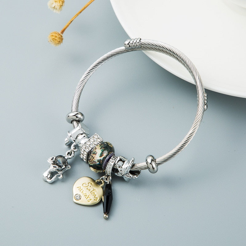 Evil Eye Love Bracelet | Evil Eye Bracelet | WHITE PEARL