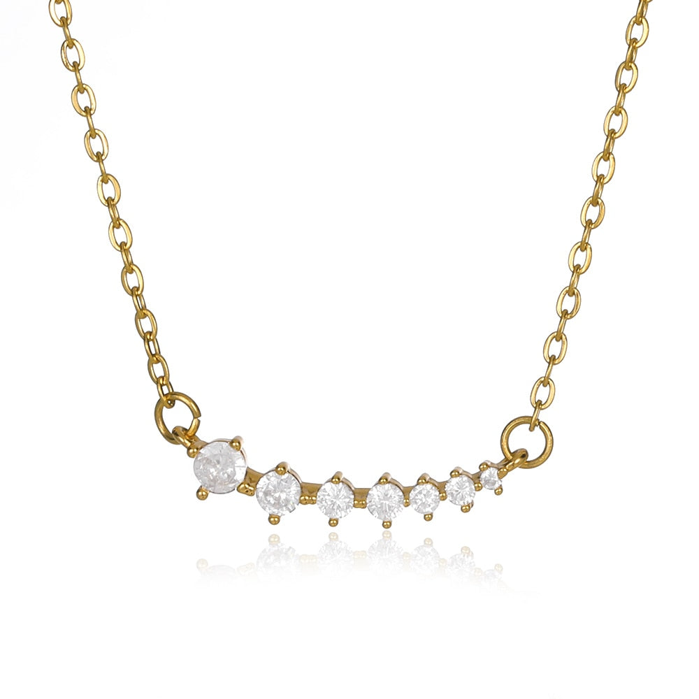 Women's Chain Necklace | Stainless Steel Chain Necklace | WHITE PEARL