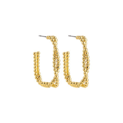 Hollow Star Earrings | Big Star Earrings | WHITE PEARL