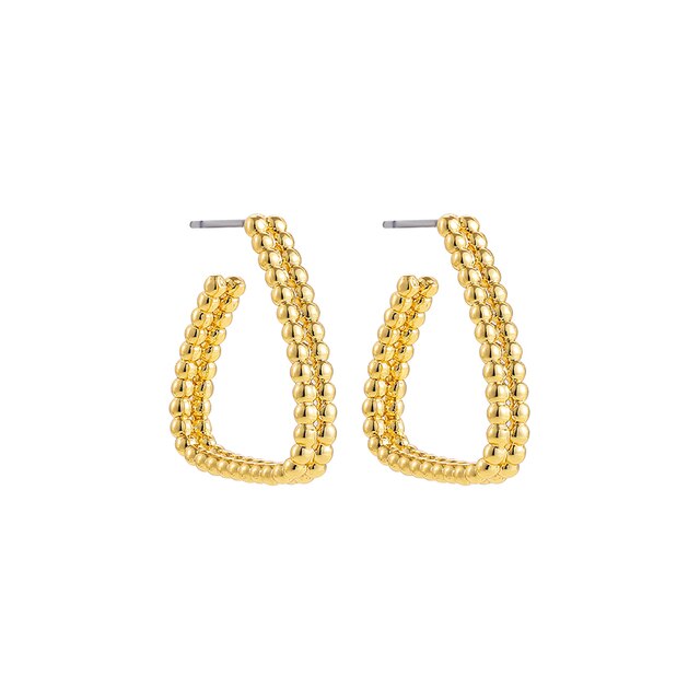 Hollow Star Earrings | Big Star Earrings | WHITE PEARL